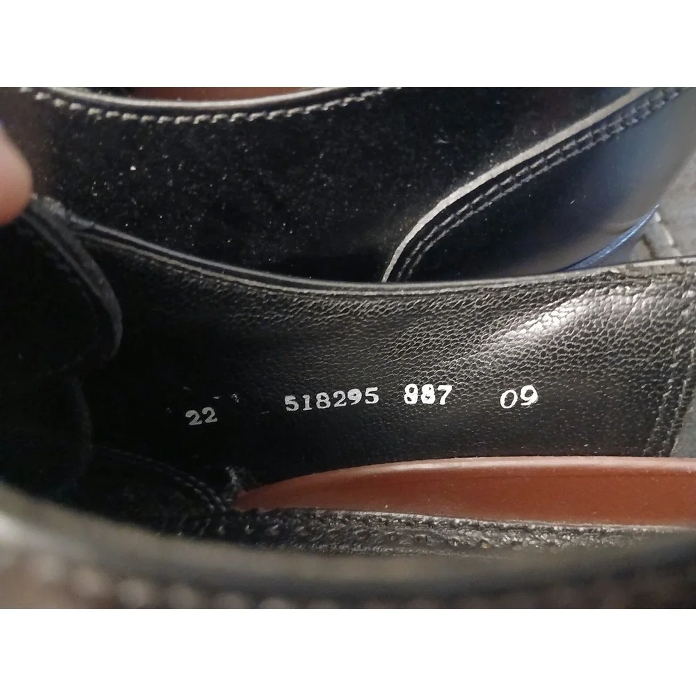 Florsheim Mens Black Leather Cap Toe‎ Oxford Dress Shoes 20382 Size 8.5 D